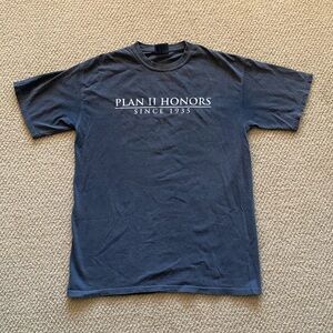 NEW Comfort Colors Plan II Honors Blue Unisex Short Sleeve T-Shirt Top Medium